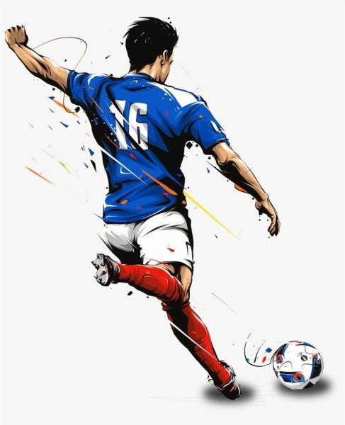 Футболист вектор