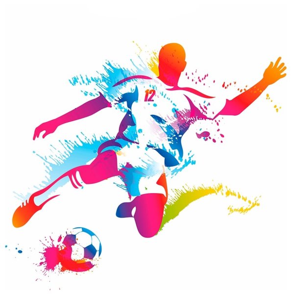 Футболист вектор