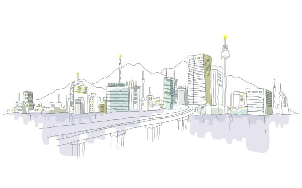 Нарисованный город