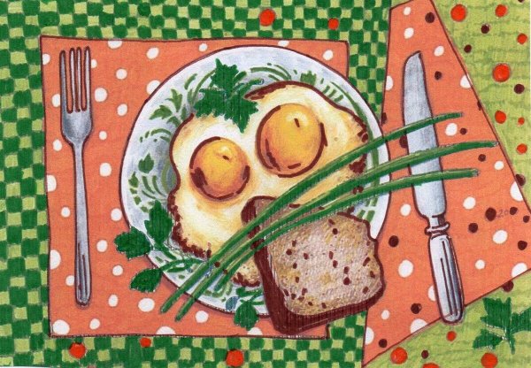 Вкусное блюдо рисунок