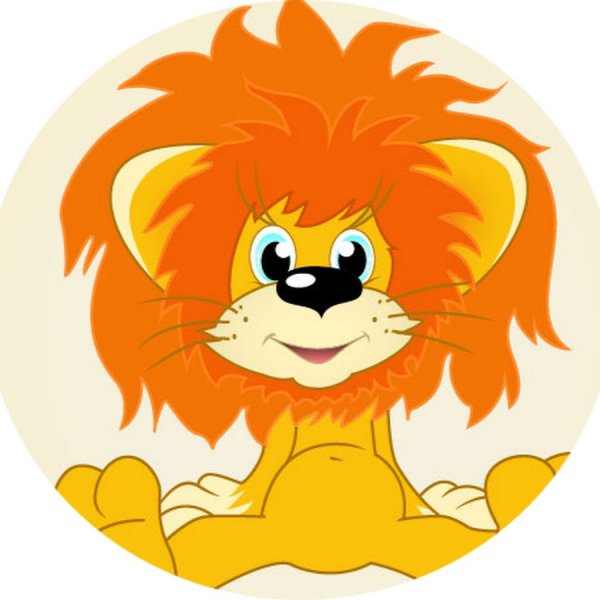 Львенок милый мультяшный