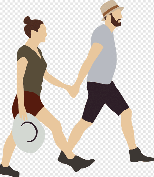 Пешая прогулка иллюстрация