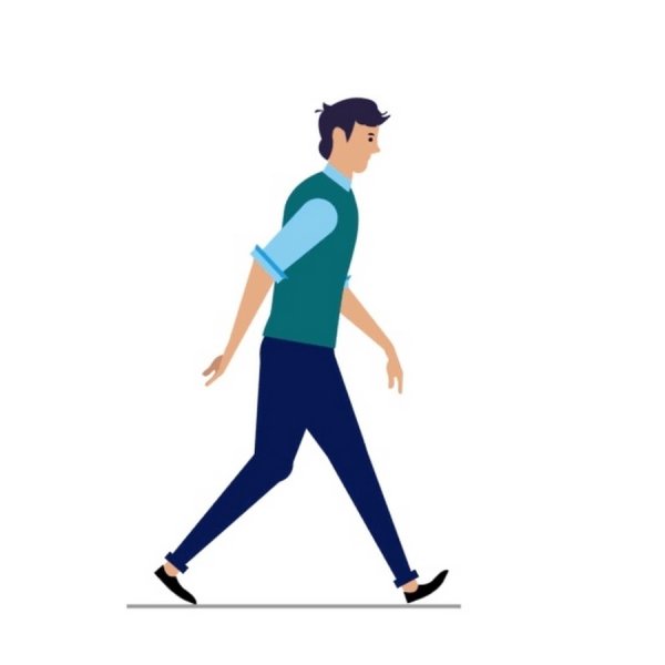 Идущий человек gif