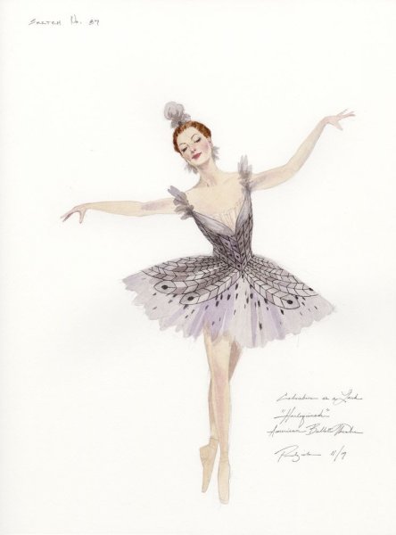 Эскизы балетных костюмов