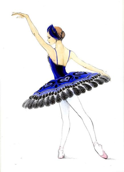 Балетная пачка нарисованная