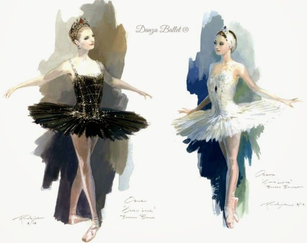 Костюмы балетных персонажей Лебединое озеро