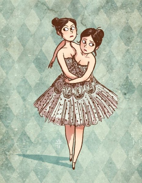 Сиамские Близнецы скелет зарисовки