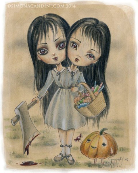 Сиамские Близнецы иллюстрация