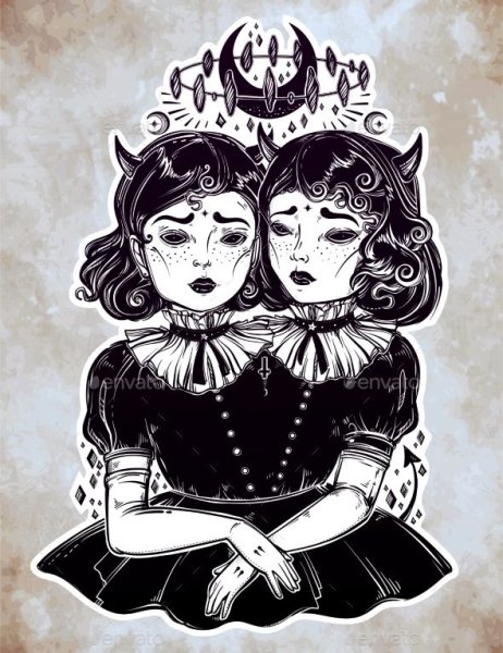 Сиамские Близнецы гравюра