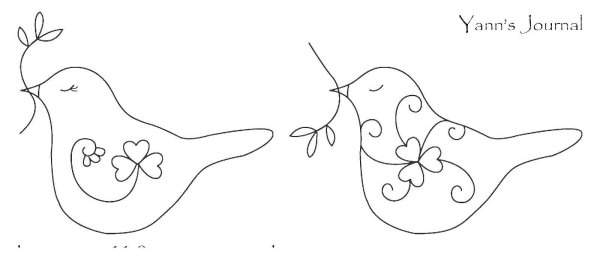 Птичка шаблон для рисования