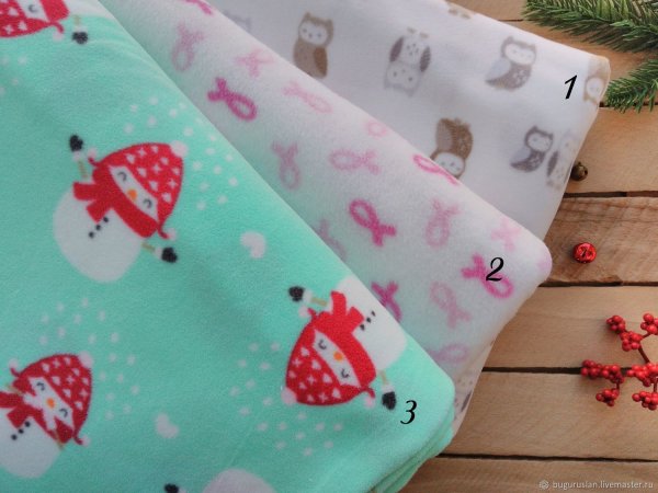 Ткань флис с рисунком