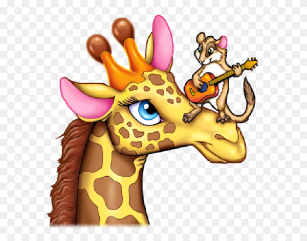Жираф мультяшный