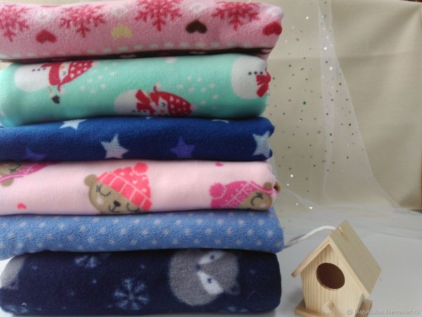 Флисовая ткань с принтом