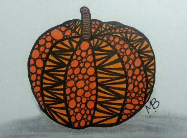 Стилизованная тыква Графика