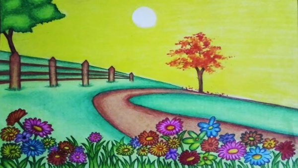 Рисовать сад