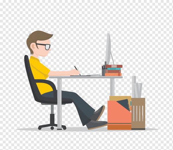 Человек за письменным столом