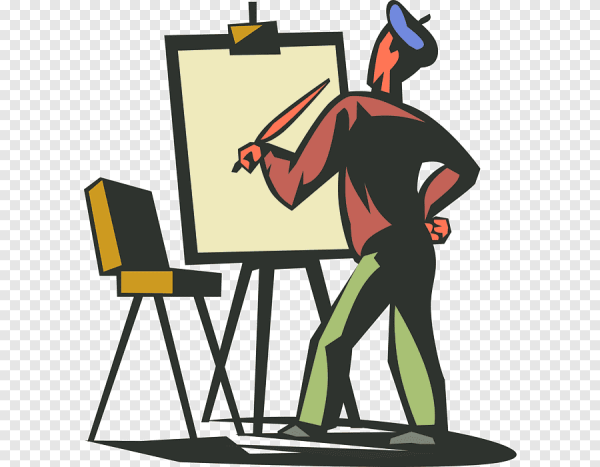 Человек с мольбертом