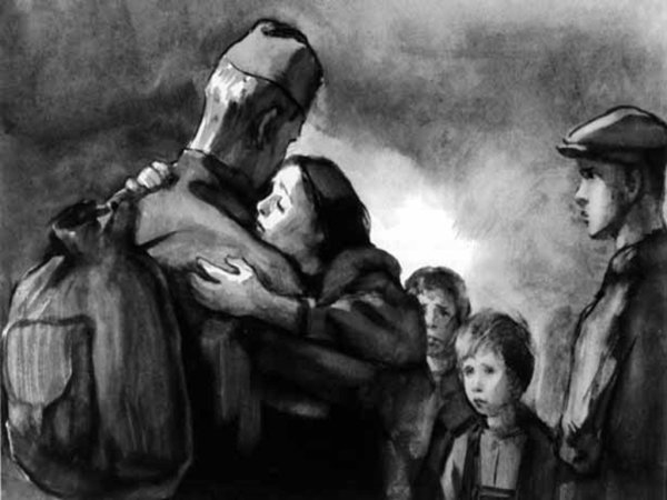 Шолохов судьба человека иллюстрации семья