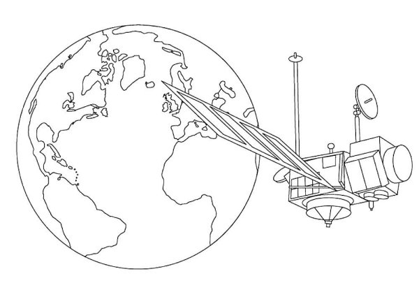 Спутник нарисовать