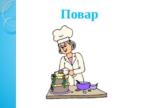 Профессия повар кондитер