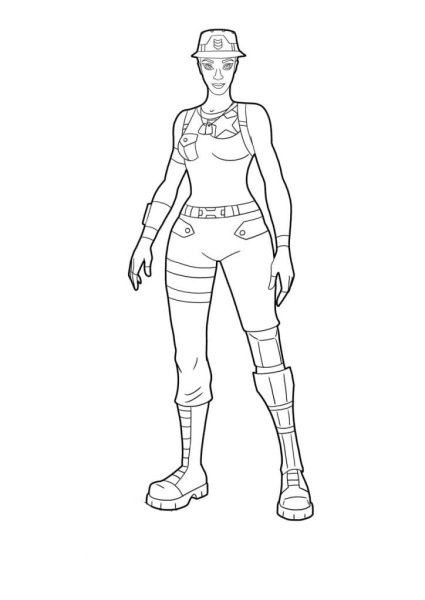 Добытчица ФОРТНАЙТ рисунок