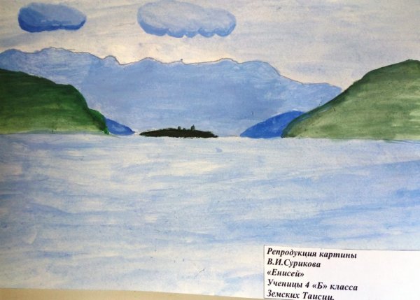 Енисей рисунок