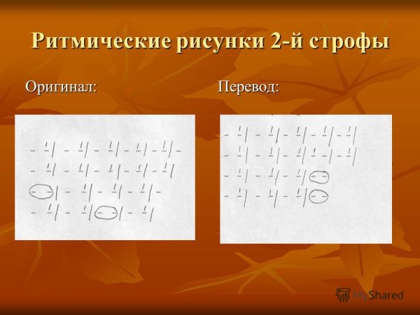 Ритмический рисунок стихотворения