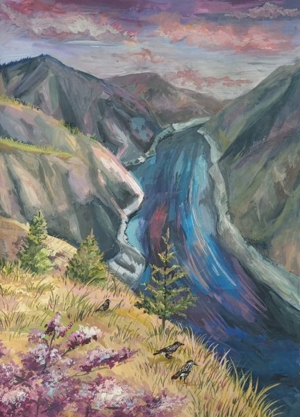 Нарисовать Енисей