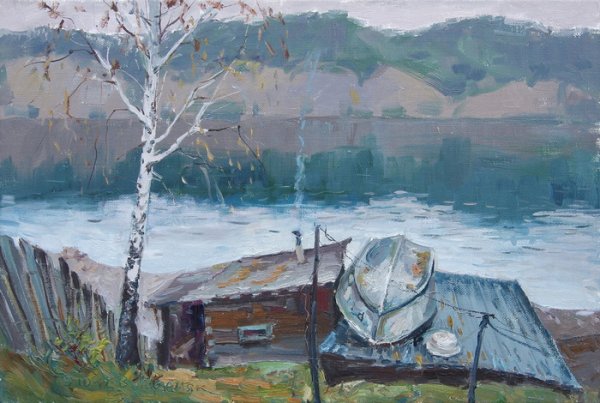 Енисей река картины