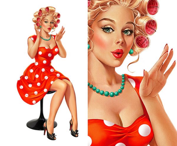 Художник-иллюстратор Инна Кузубова. Женский образ