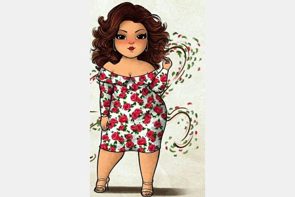 Рисунки полных девушек красивых