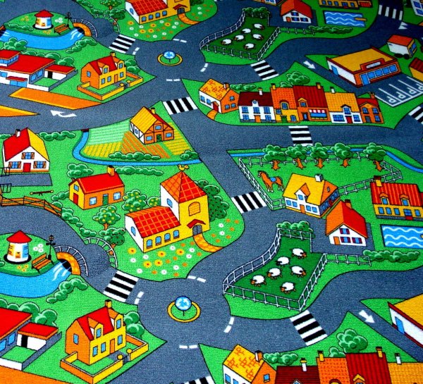 Ковер с машинками