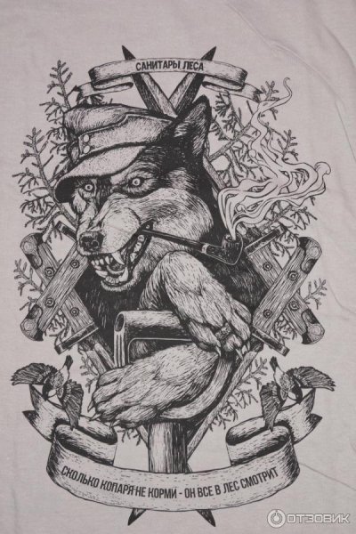 Санитар леса наклейка