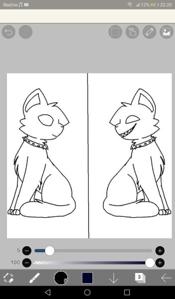 Заготовки рисунков для рисование в приложении