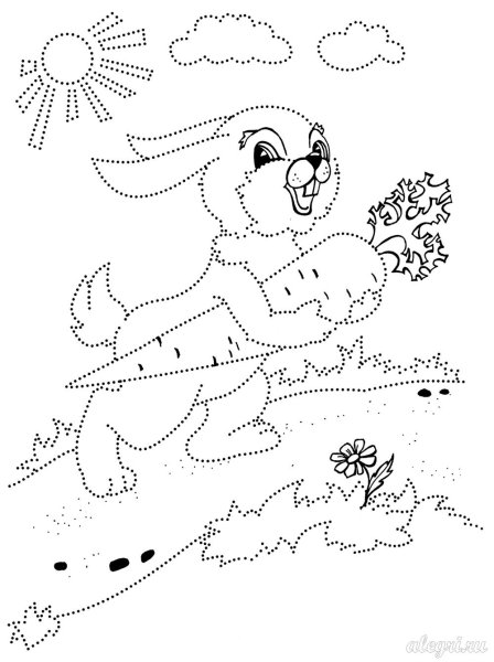 Рисование по контуру для детей