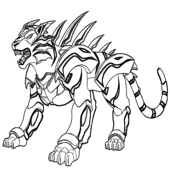 Раскраски бакуганы Драго