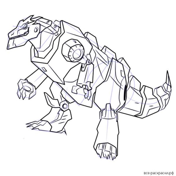 Дикий скричер раскраска