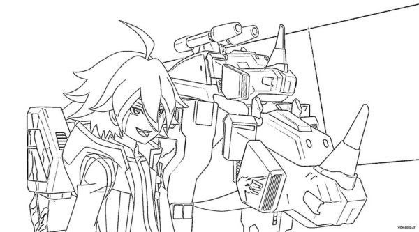 Бен Тен молния раскраска