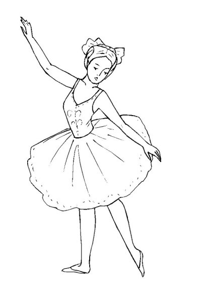 Девочка танцует мультяшная