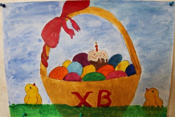 Рисование к Пасхе 1 класс