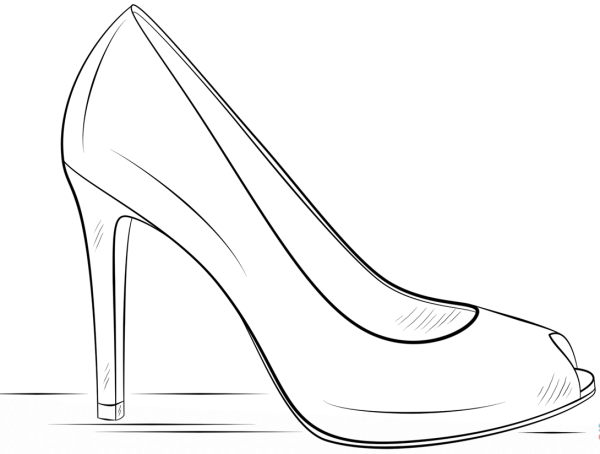 Раскраска туфли