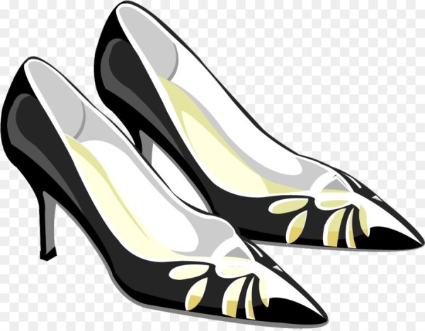 Туфли мультяшные черные