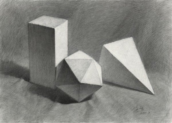 Академический рисунок гипсовых фигур