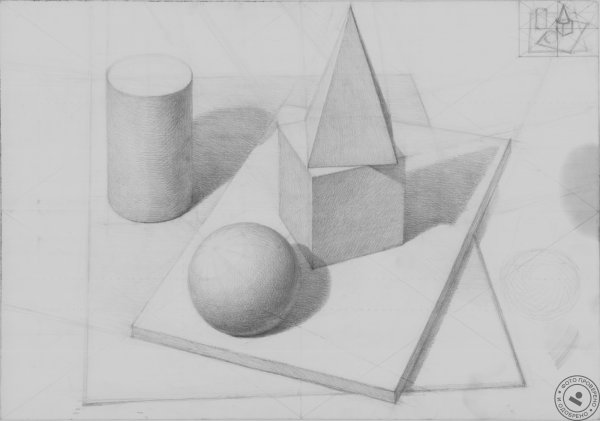Натюрморт из геометрических фигур