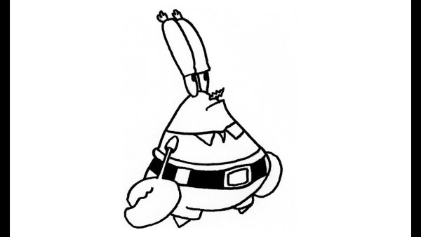 Мистер Крабс раскраска