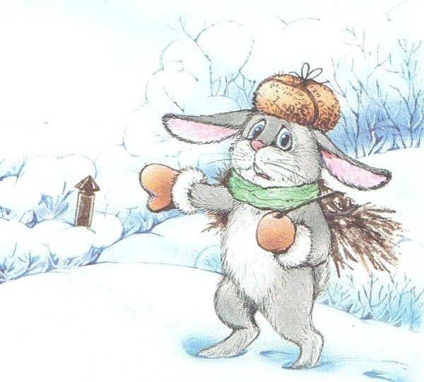 Зимний зайчик