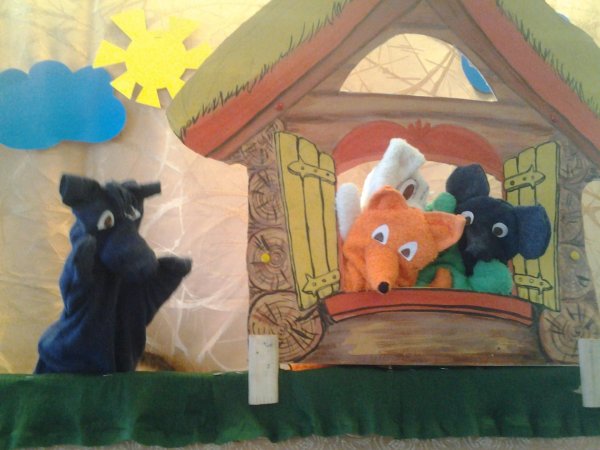 Теремок декорации для кукольного театра