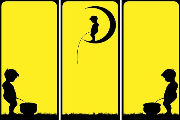 Писающий мальчик силуэт