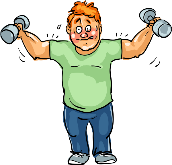 Спортивный человек мультяшный