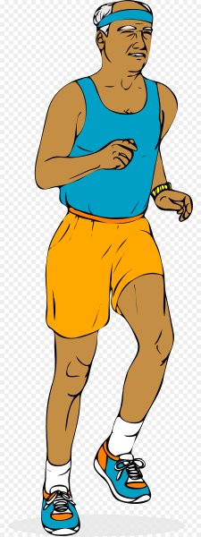 Спортивный человек мультяшный
